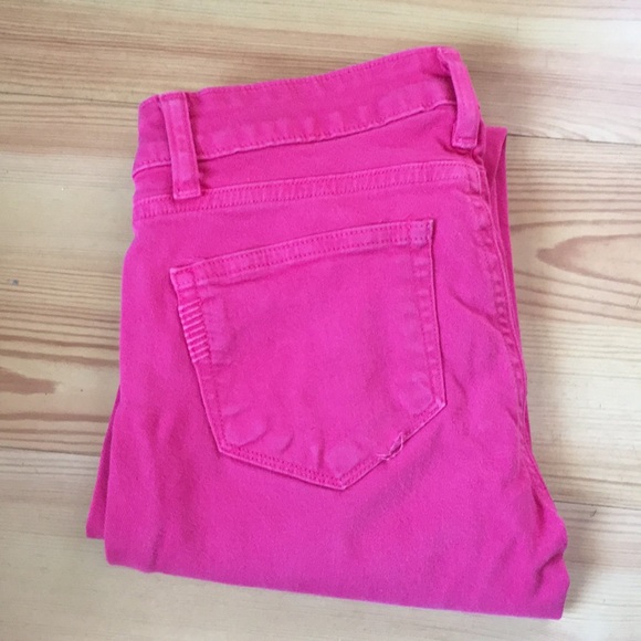 Paige Pink Cropped Ankle Jeans - Picture 4 of 4